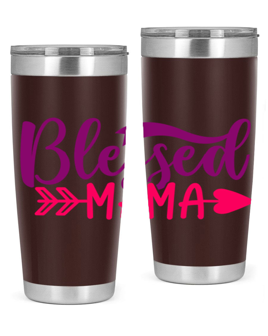 Blessed Mama Style 278# baby tumbler in stainless steel with a stylish design, perfect for hot and cold beverages.