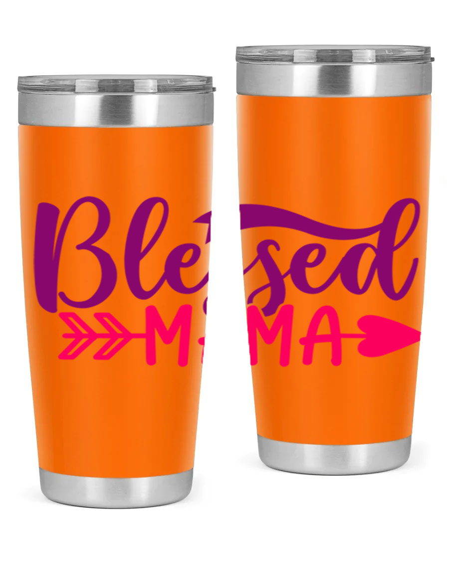 Blessed Mama Style 278# baby tumbler in stainless steel with a stylish design, perfect for hot and cold beverages.