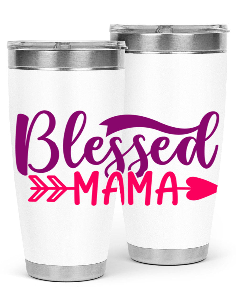 Blessed Mama Style 278# baby tumbler in stainless steel with a stylish design, perfect for hot and cold beverages.