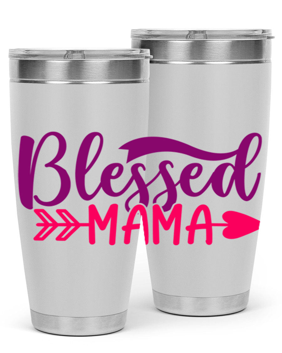 Blessed Mama Style 278# baby tumbler in stainless steel with a stylish design, perfect for hot and cold beverages.