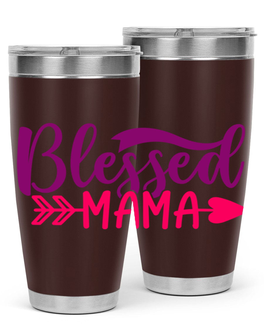 Blessed Mama Style 278# baby tumbler in stainless steel with a stylish design, perfect for hot and cold beverages.