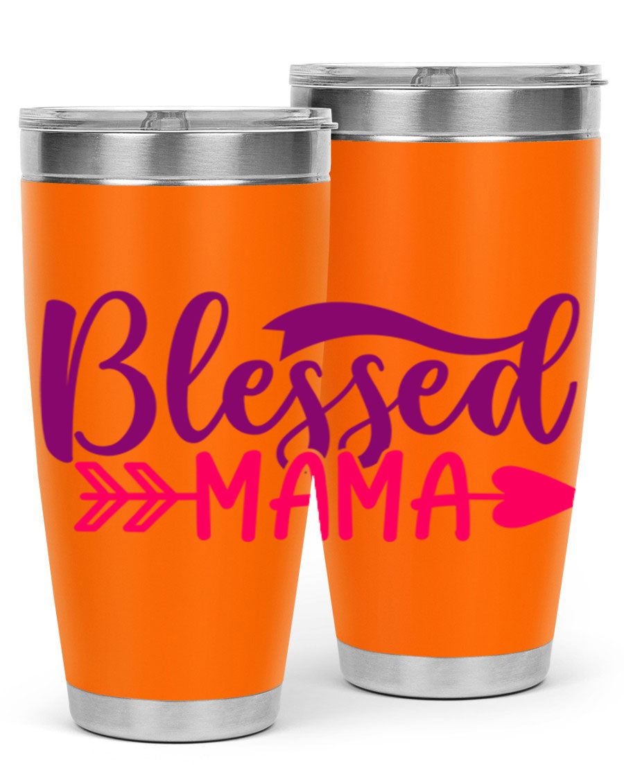 Blessed Mama Style 278# baby tumbler in stainless steel with a stylish design, perfect for hot and cold beverages.