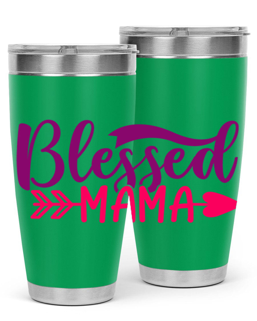 Blessed Mama Style 278# baby tumbler in stainless steel with a stylish design, perfect for hot and cold beverages.