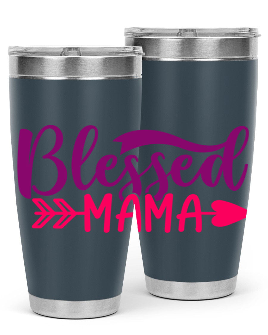 Blessed Mama Style 278# baby tumbler in stainless steel with a stylish design, perfect for hot and cold beverages.