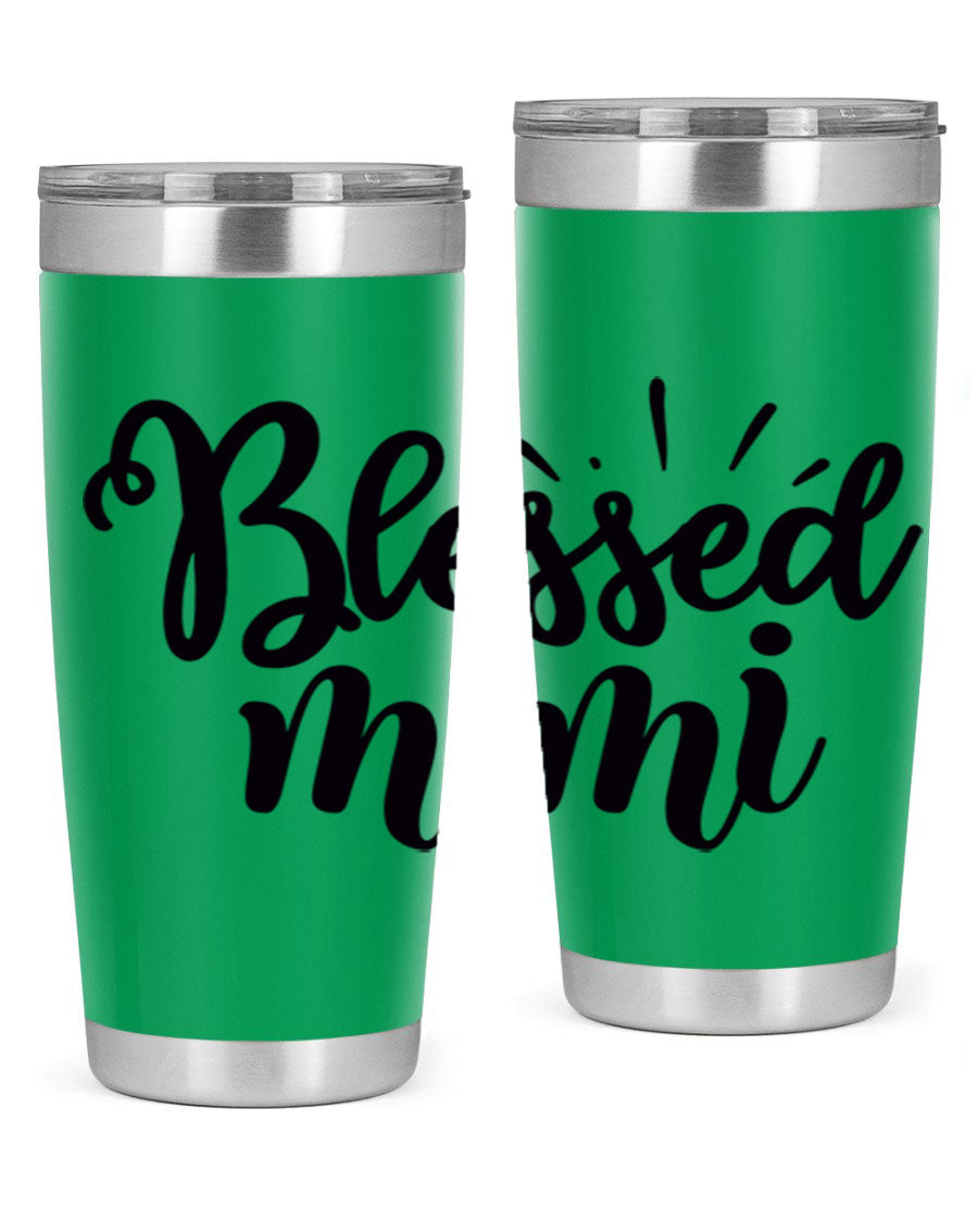 Blessed Mimi Style 31# Tumbler in stainless steel with a stylish design, perfect for hot and cold beverages.