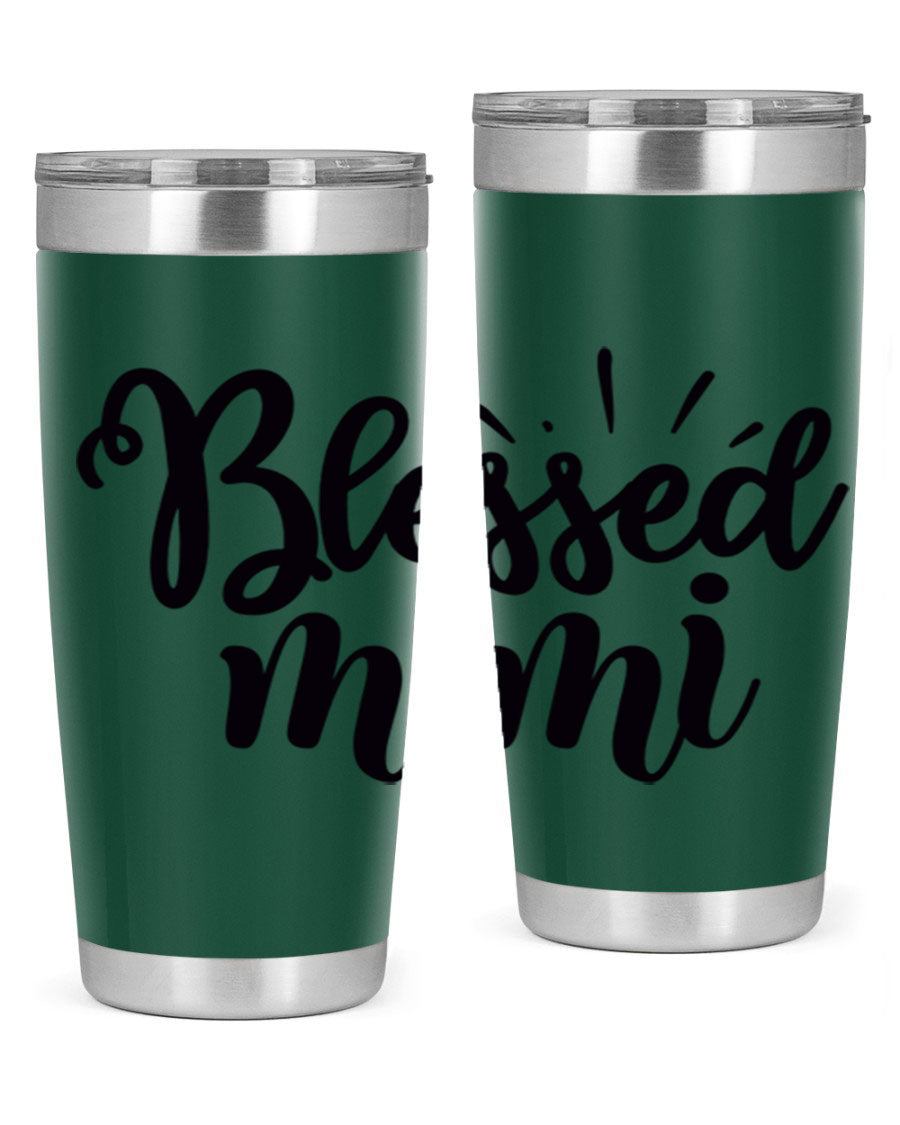 Blessed Mimi Style 31# Tumbler in stainless steel with a stylish design, perfect for hot and cold beverages.