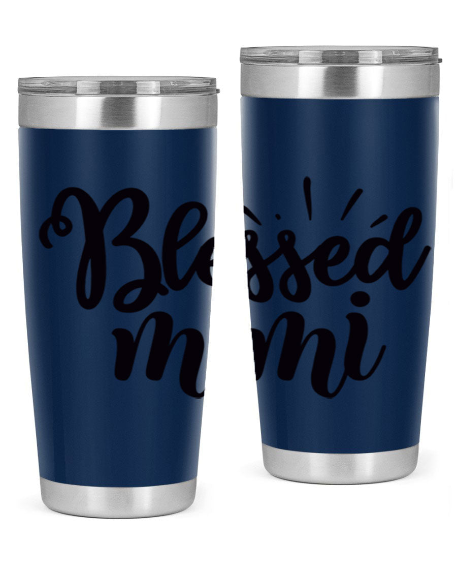 Blessed Mimi Style 31# Tumbler in stainless steel with a stylish design, perfect for hot and cold beverages.