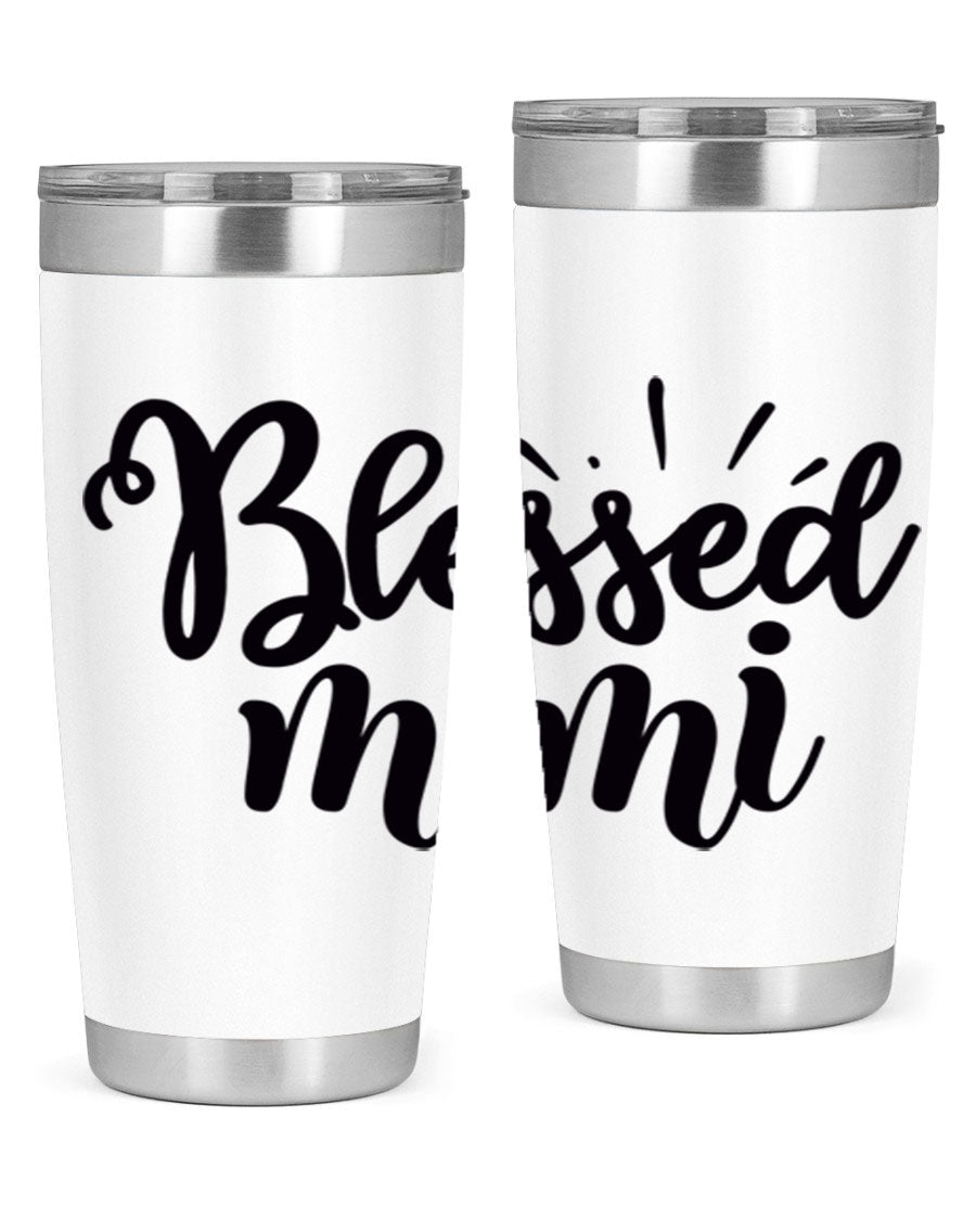 Blessed Mimi Style 31# Tumbler in stainless steel with a stylish design, perfect for hot and cold beverages.