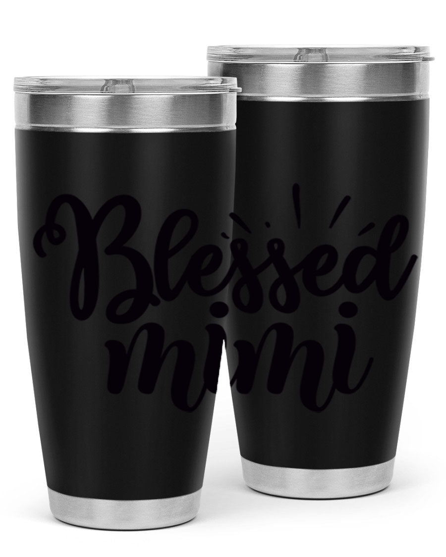 Blessed Mimi Style 31# Tumbler in stainless steel with a stylish design, perfect for hot and cold beverages.