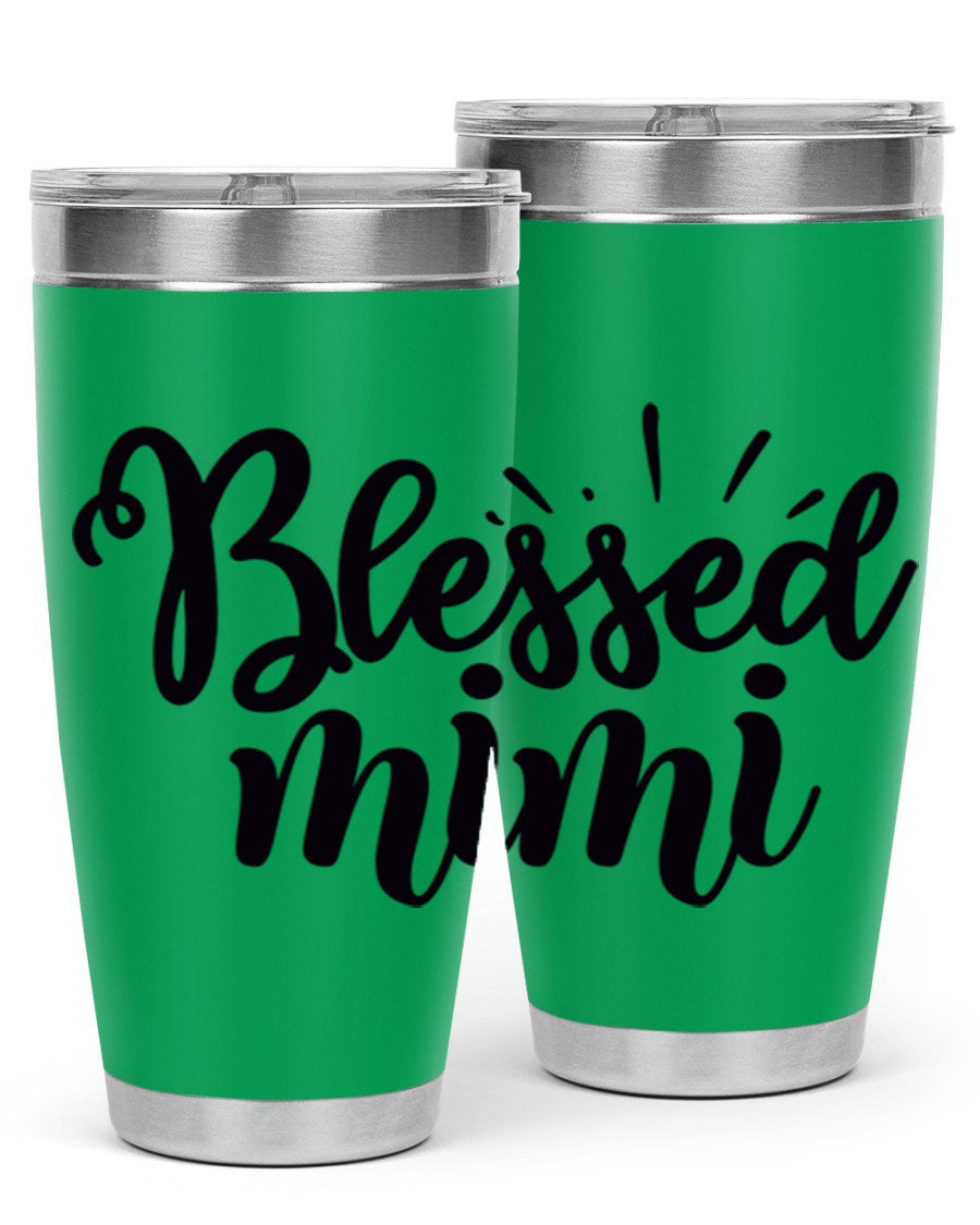 Blessed Mimi Style 31# Tumbler in stainless steel with a stylish design, perfect for hot and cold beverages.