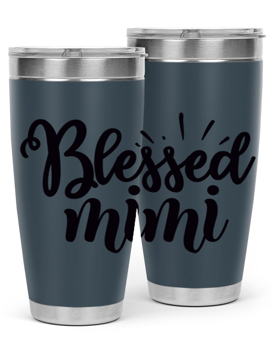 Blessed Mimi Style 31# Tumbler in stainless steel with a stylish design, perfect for hot and cold beverages.