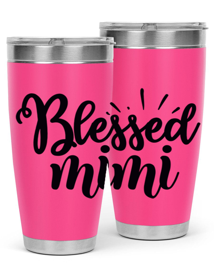 Blessed Mimi Style 31# Tumbler in stainless steel with a stylish design, perfect for hot and cold beverages.