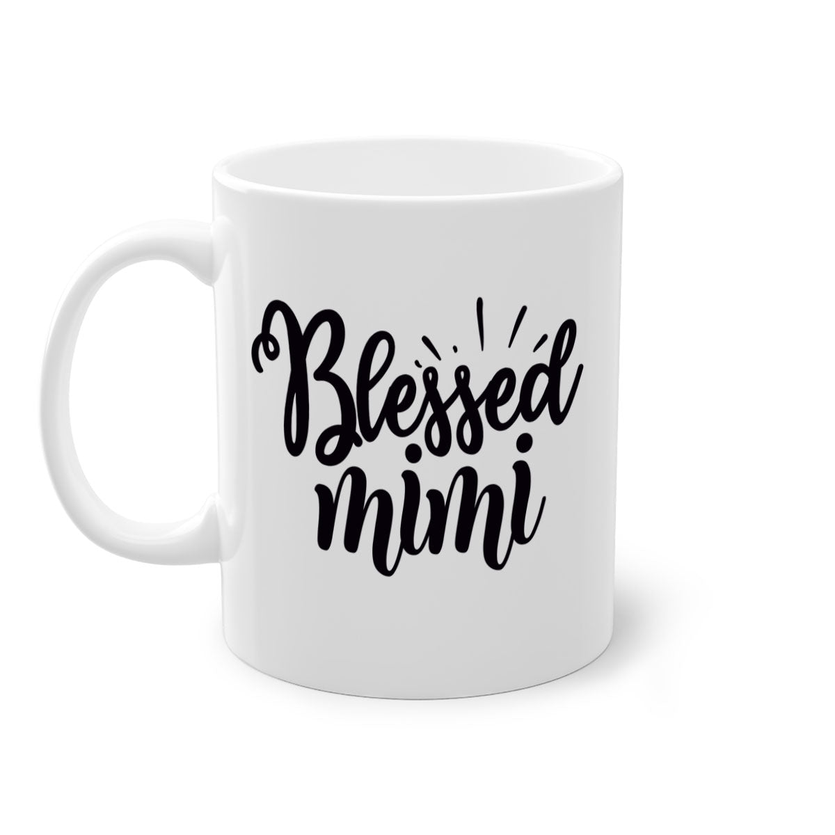 Blessed mimi Style 31# Mug featuring a glossy finish, colored handle, and interior in five vibrant colors.