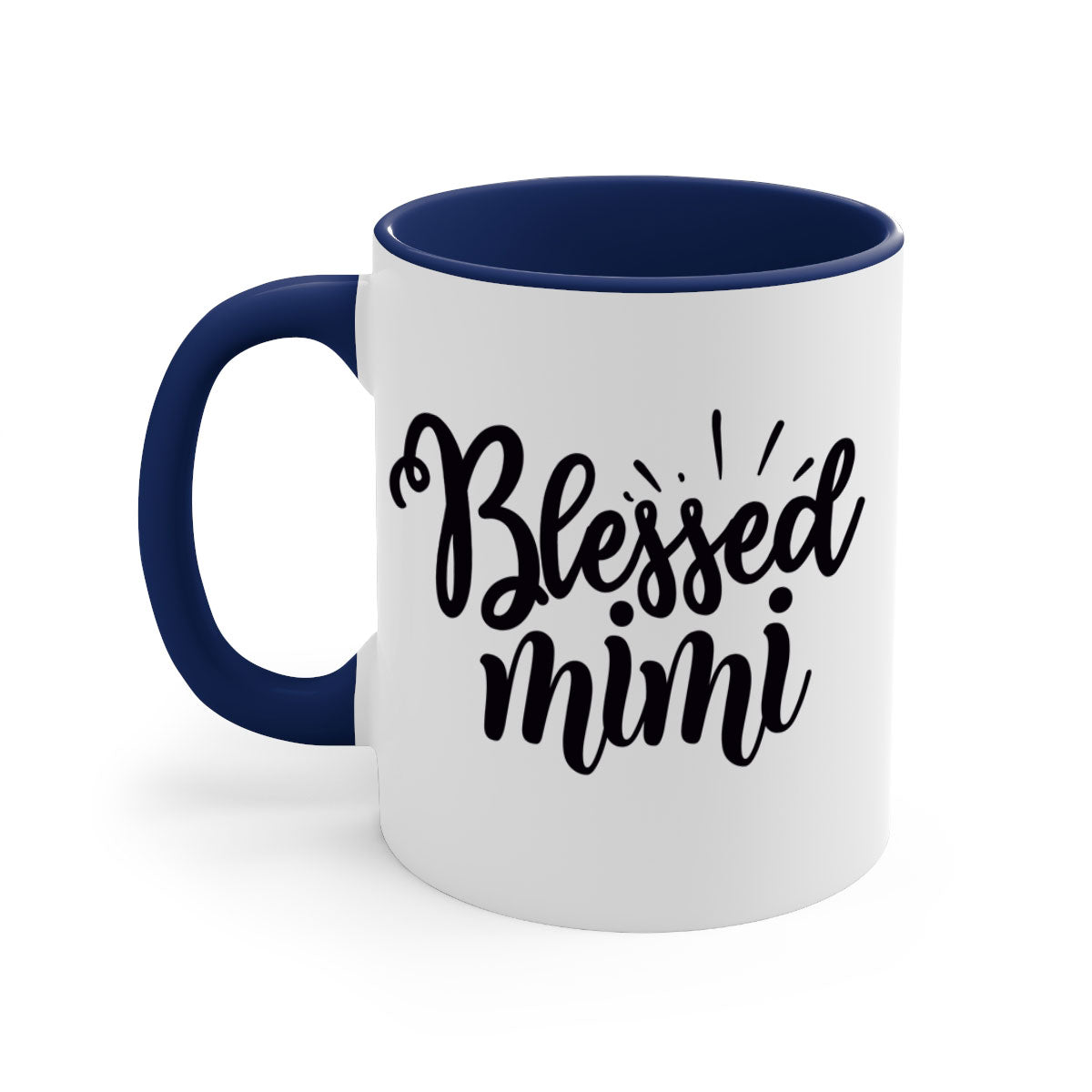 Blessed mimi Style 31# Mug featuring a glossy finish, colored handle, and interior in five vibrant colors.