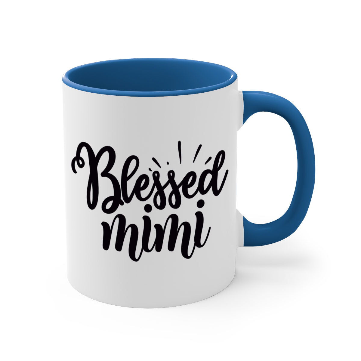 Blessed mimi Style 31# Mug featuring a glossy finish, colored handle, and interior in five vibrant colors.