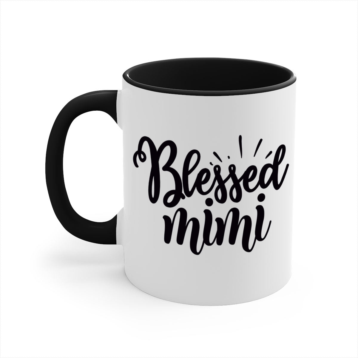 Blessed mimi Style 31# Mug featuring a glossy finish, colored handle, and interior in five vibrant colors.