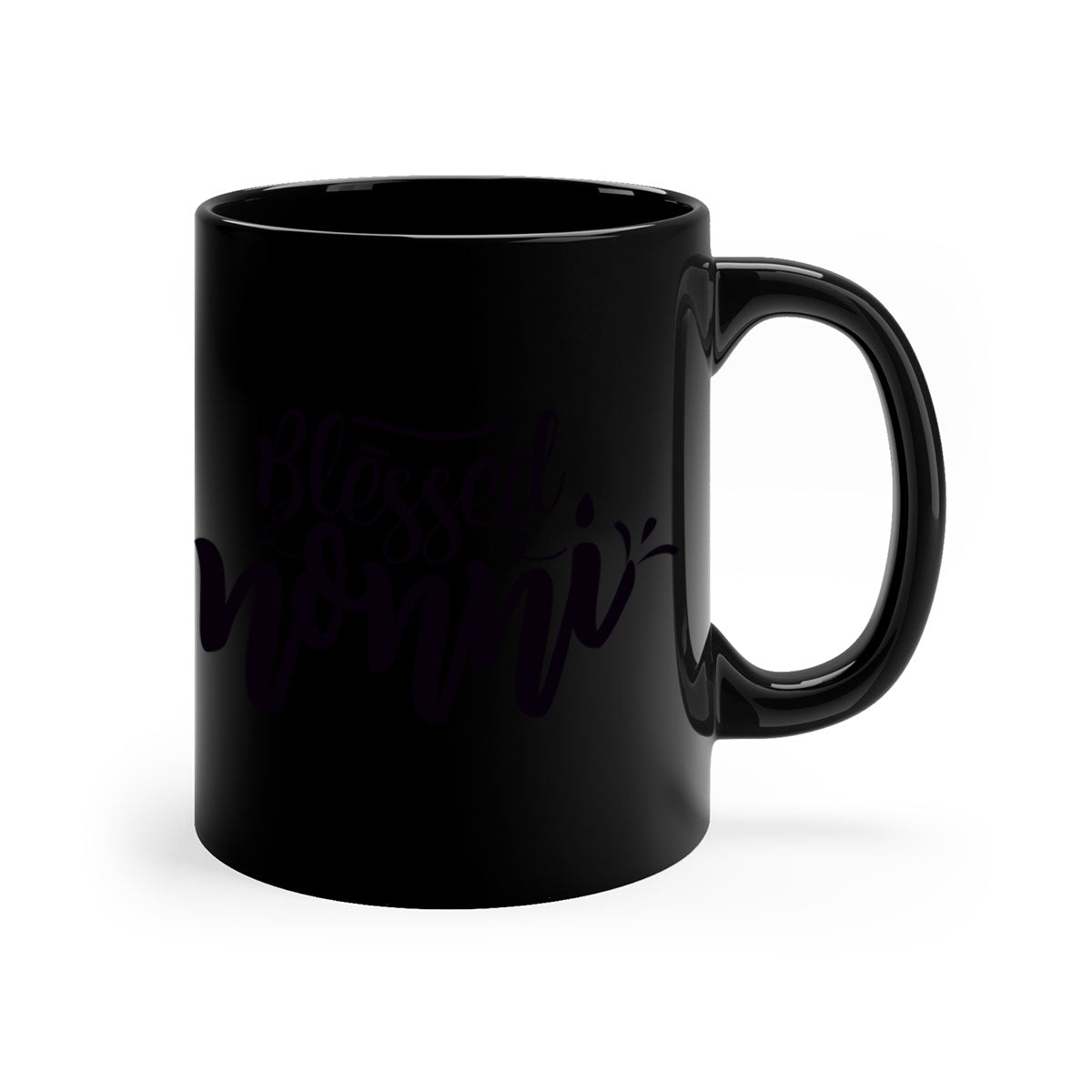 Blessed Nonni 57# Mug featuring a glossy finish, colored handle, and interior, available in five vibrant colors.