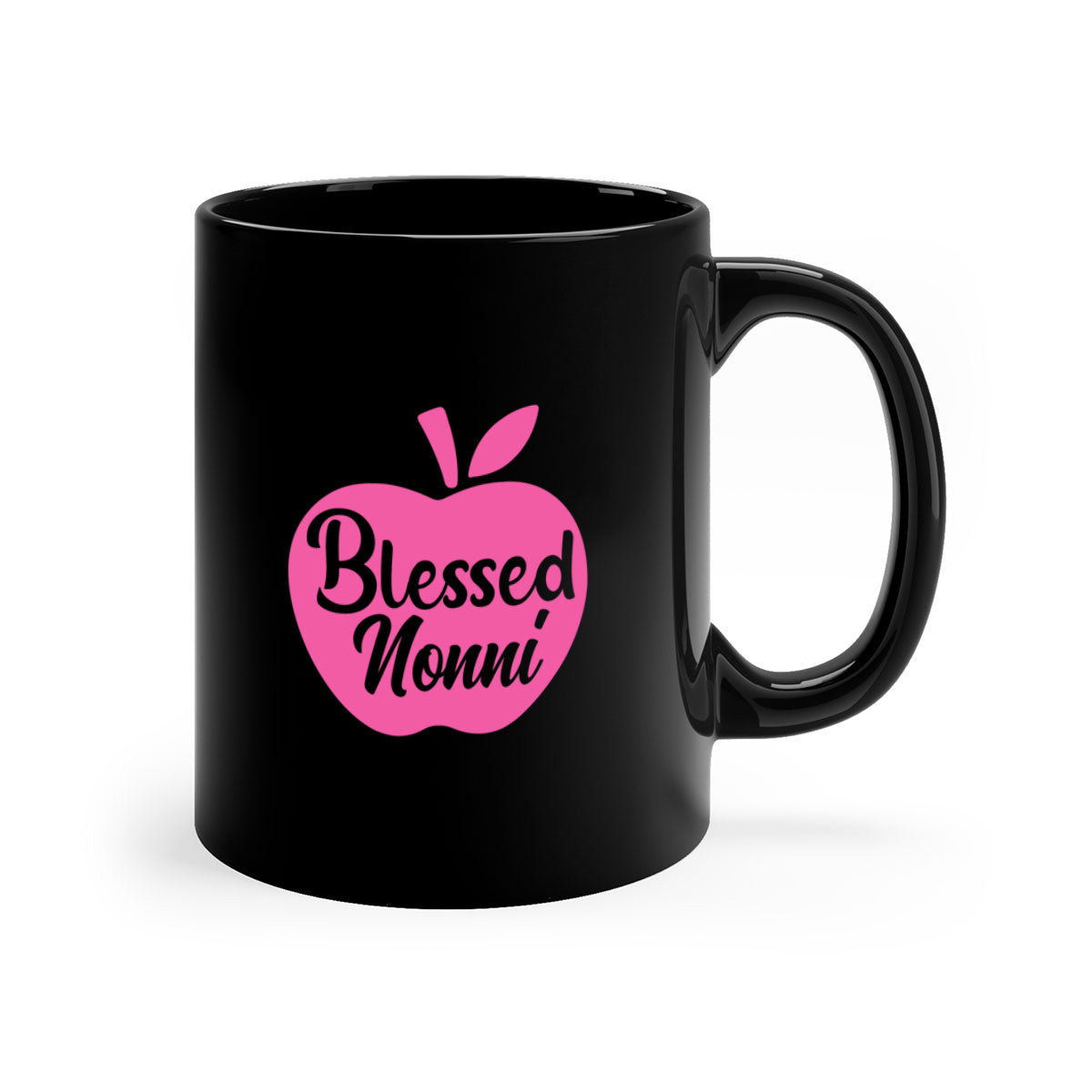 Blessed Nonni 58# Mug featuring a two-tone design with a colored handle and glossy finish, available in multiple colors.