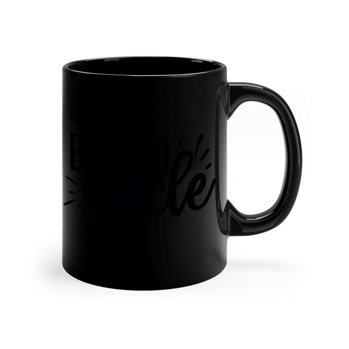 A stylish two-tone Blessed Uncle 2# Mug with a glossy finish, featuring a colored handle and interior, available in multiple colors.