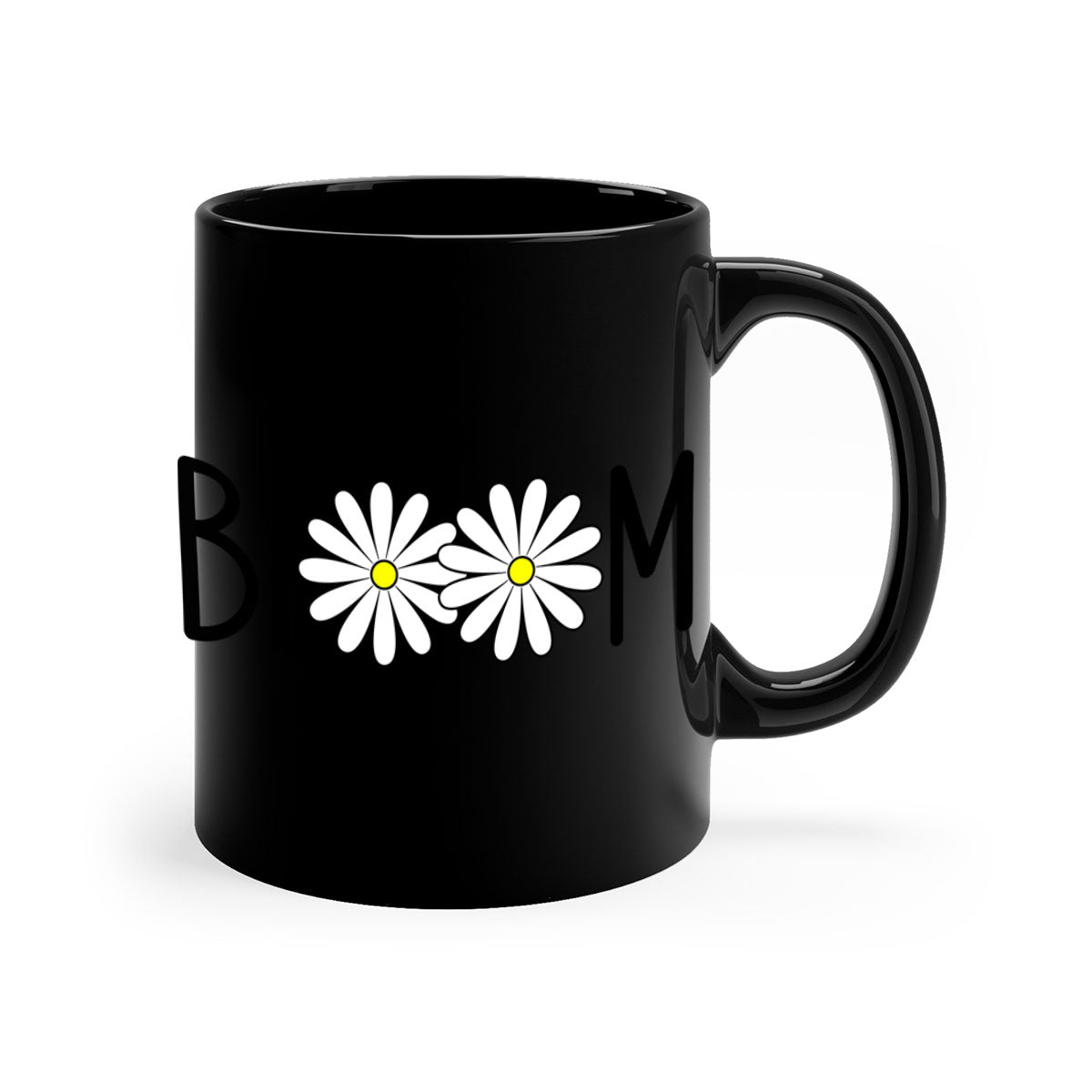 Bloom flowers72# Mug featuring a two-tone design with a colored handle and glossy finish, available in multiple colors.