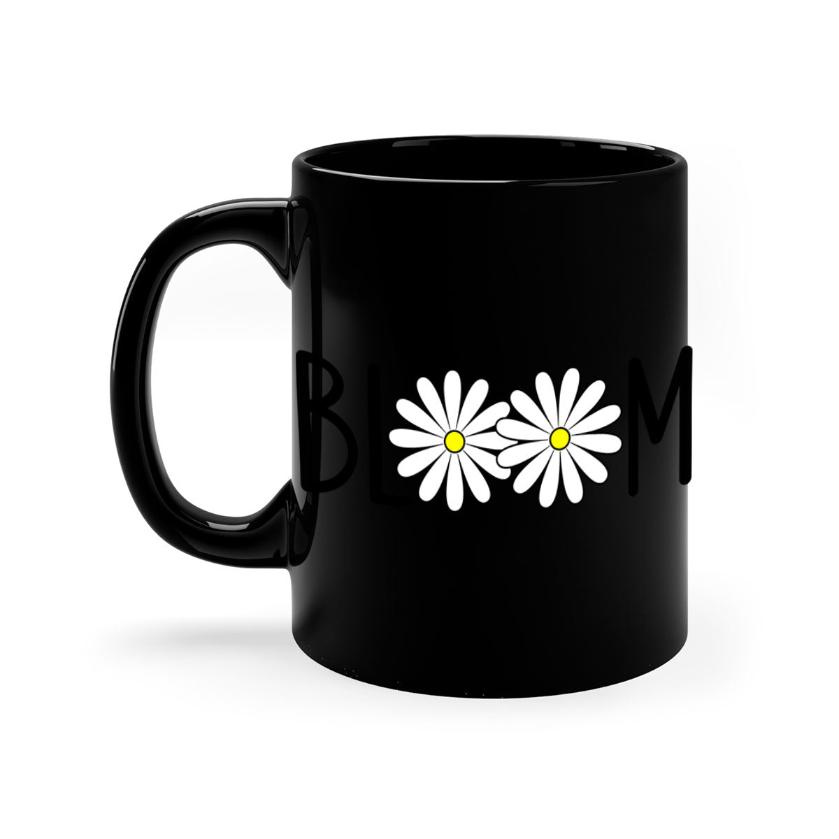 Bloom flowers72# Mug featuring a two-tone design with a colored handle and glossy finish, available in multiple colors.