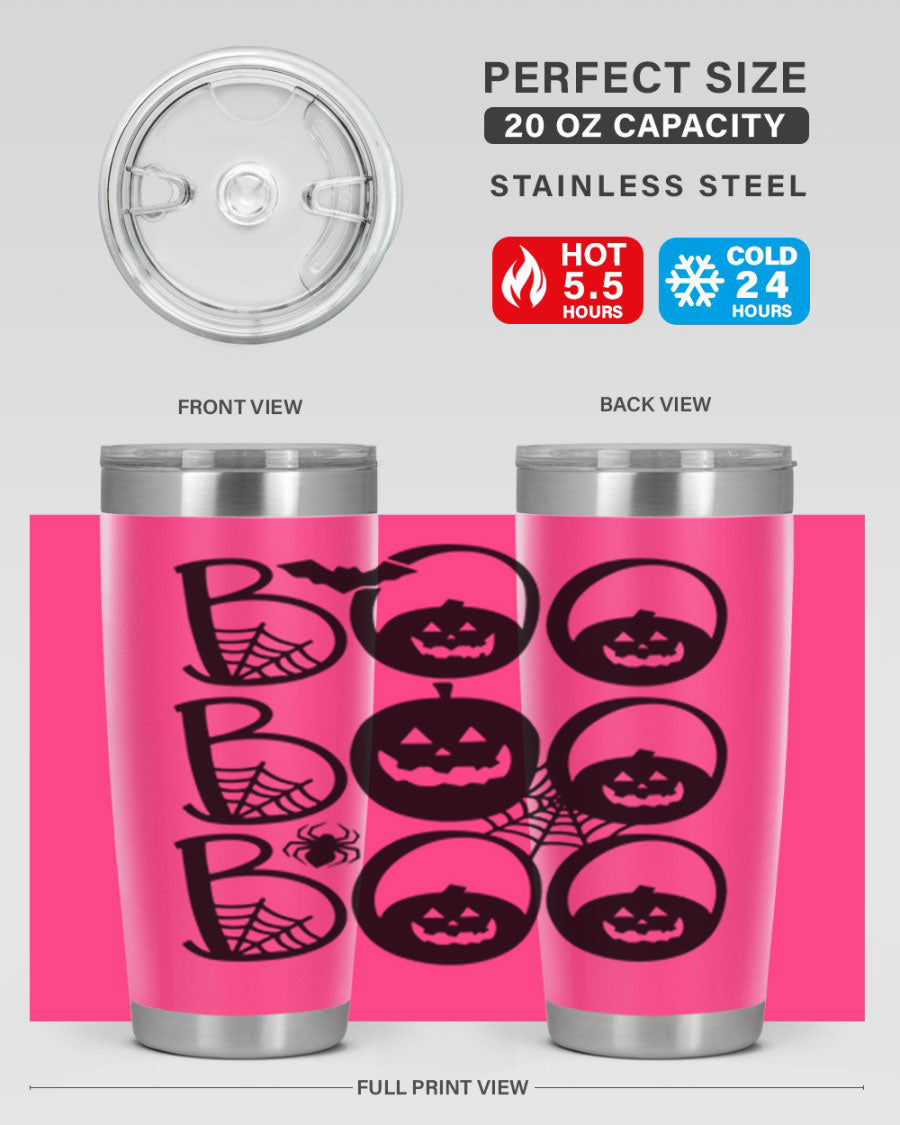 Boo boo boo 88# Halloween Tumbler in 20oz and 30oz sizes, featuring a festive design and stainless steel construction.