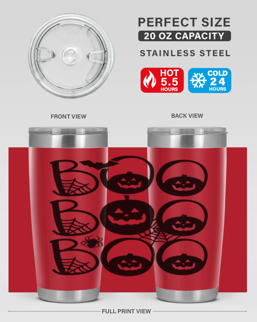 Boo boo boo 88# Halloween Tumbler in 20oz and 30oz sizes, featuring a festive design and stainless steel construction.