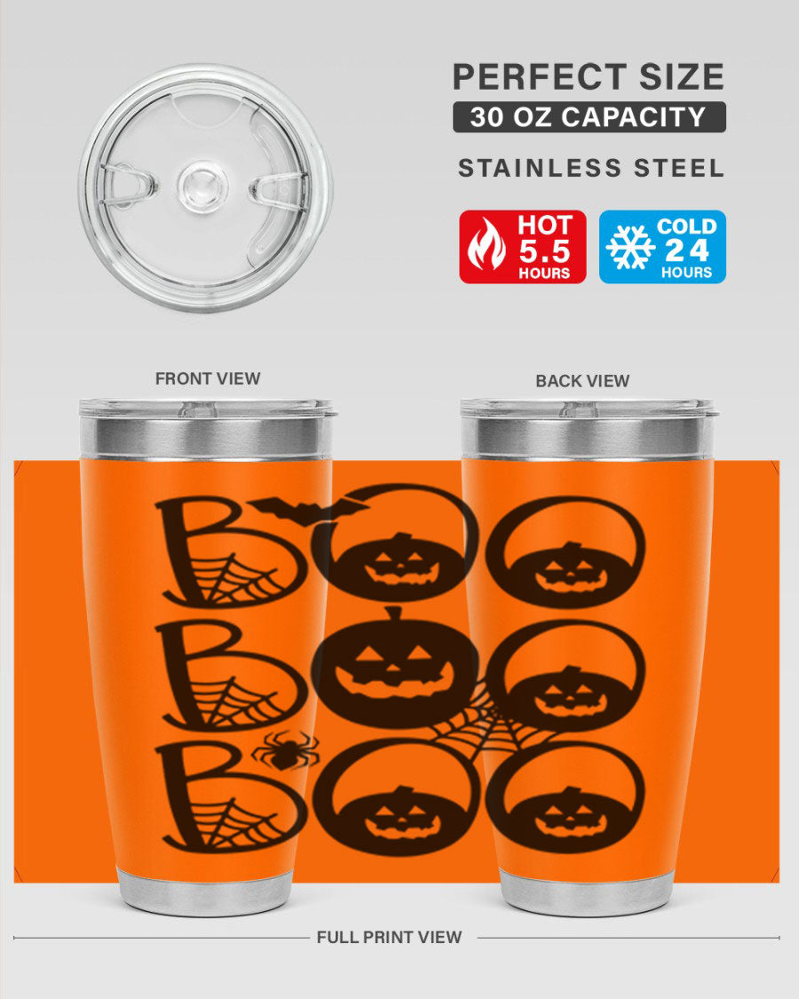 Boo boo boo 88# Halloween Tumbler in 20oz and 30oz sizes, featuring a festive design and stainless steel construction.