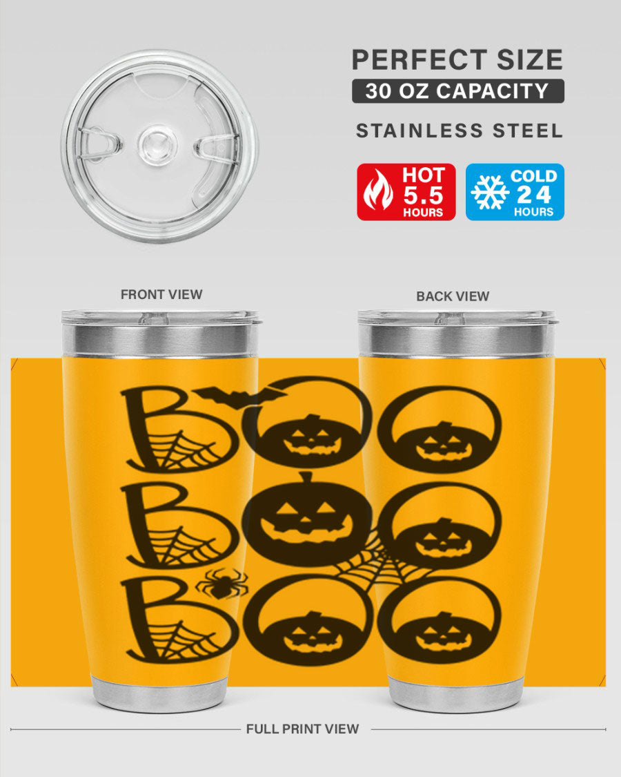 Boo boo boo 88# Halloween Tumbler in 20oz and 30oz sizes, featuring a festive design and stainless steel construction.