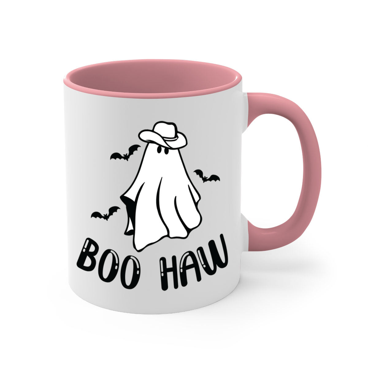 Boo Haw 53# Mug featuring a glossy finish with a colored handle and interior, available in multiple colors and sizes.