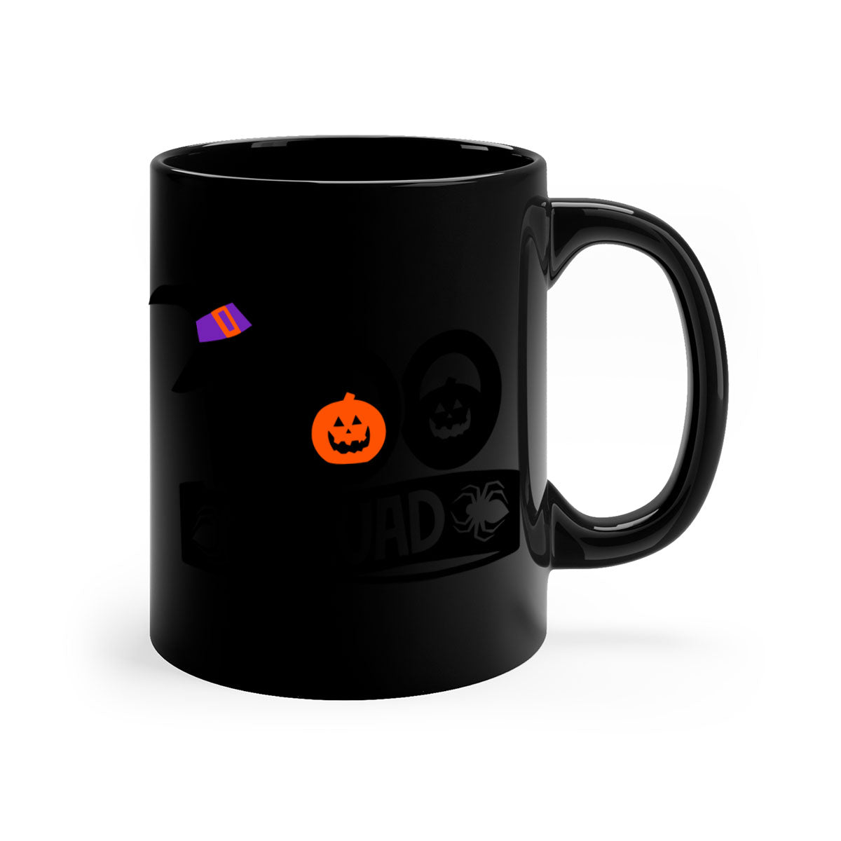 Boo Squad 87# Halloween Mug with colorful handle and interior, showcasing a glossy finish and two-tone design.