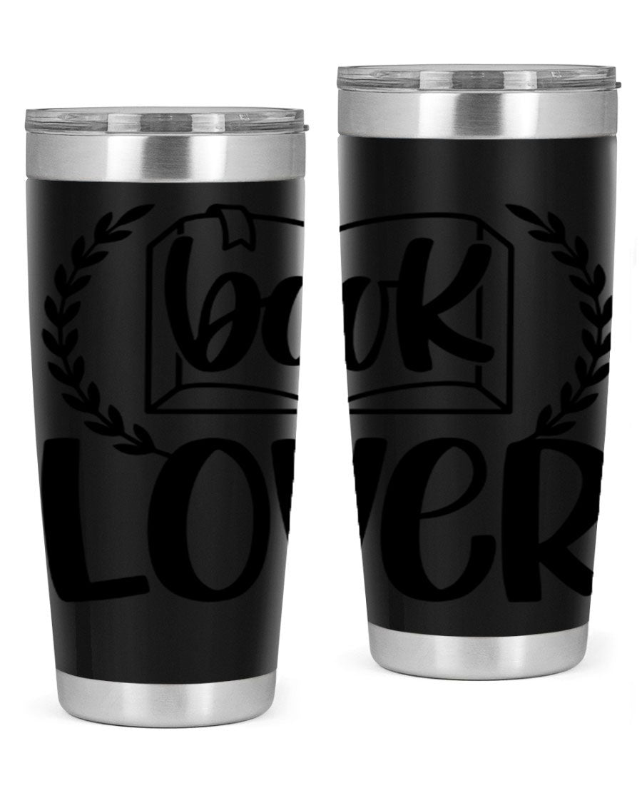 Book Lover 50# Tumbler in stainless steel with a stylish design, perfect for keeping drinks hot or cold.