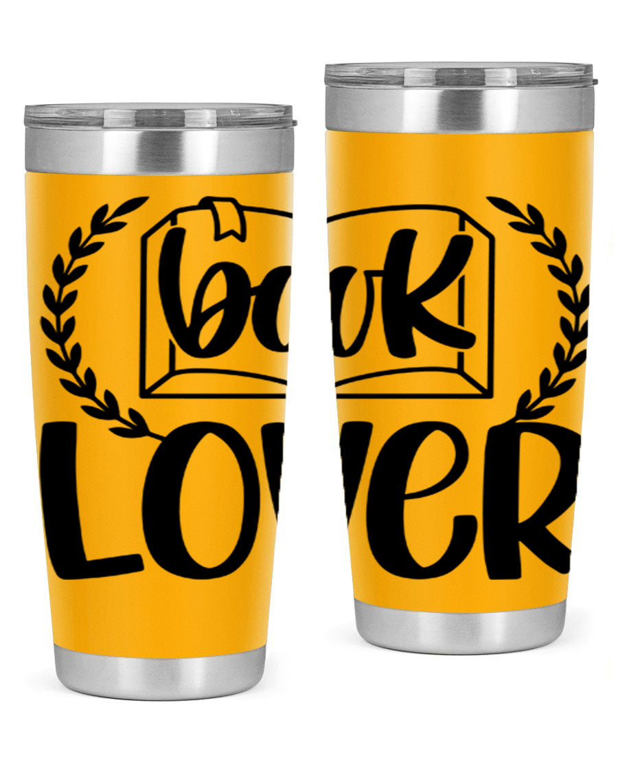 Book Lover 50# Tumbler in stainless steel with a stylish design, perfect for keeping drinks hot or cold.