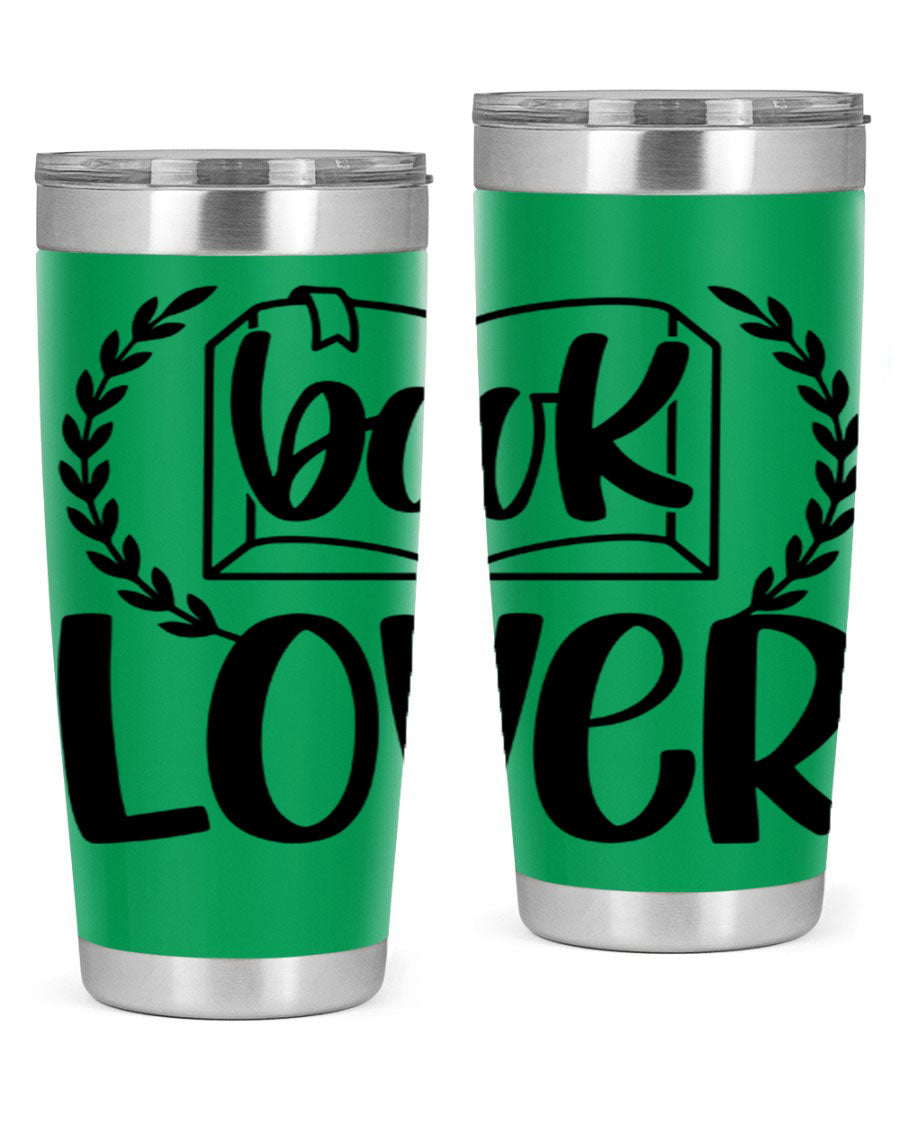 Book Lover 50# Tumbler in stainless steel with a stylish design, perfect for keeping drinks hot or cold.