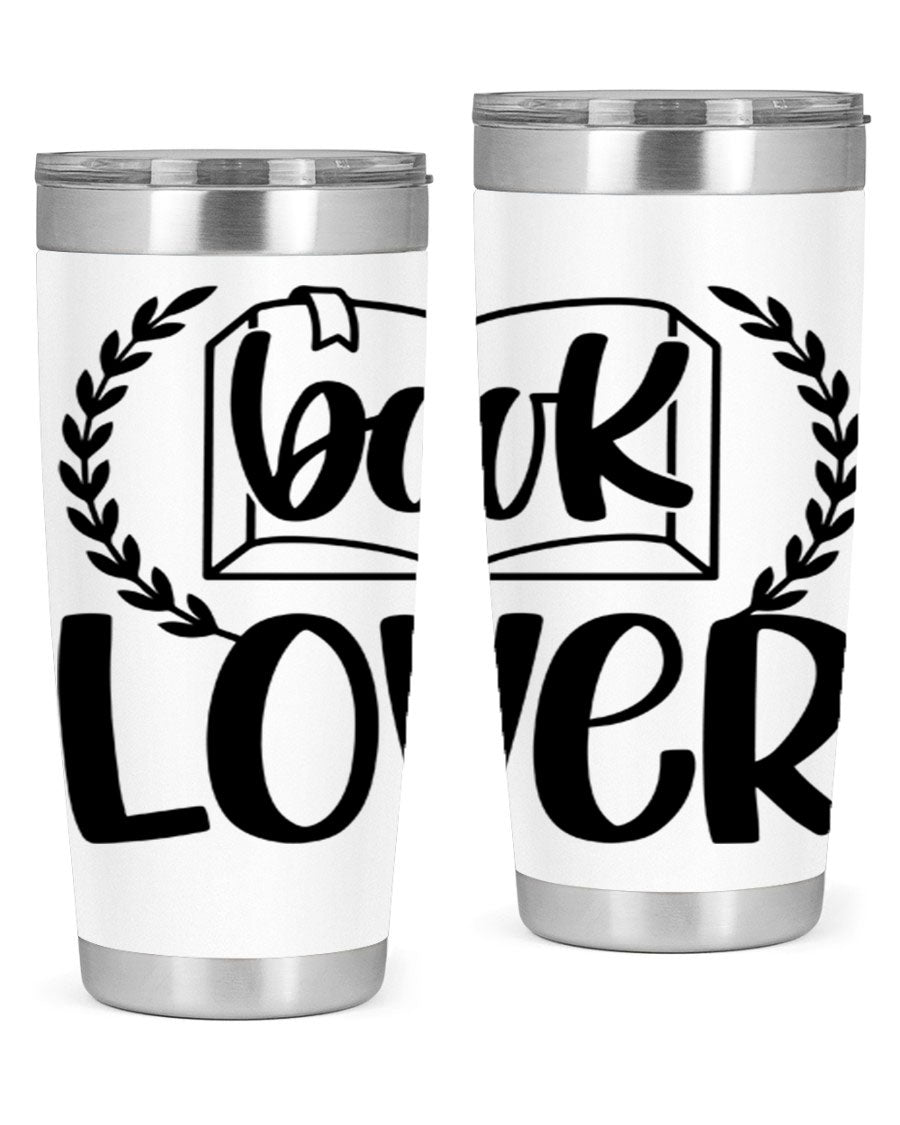 Book Lover 50# Tumbler in stainless steel with a stylish design, perfect for keeping drinks hot or cold.