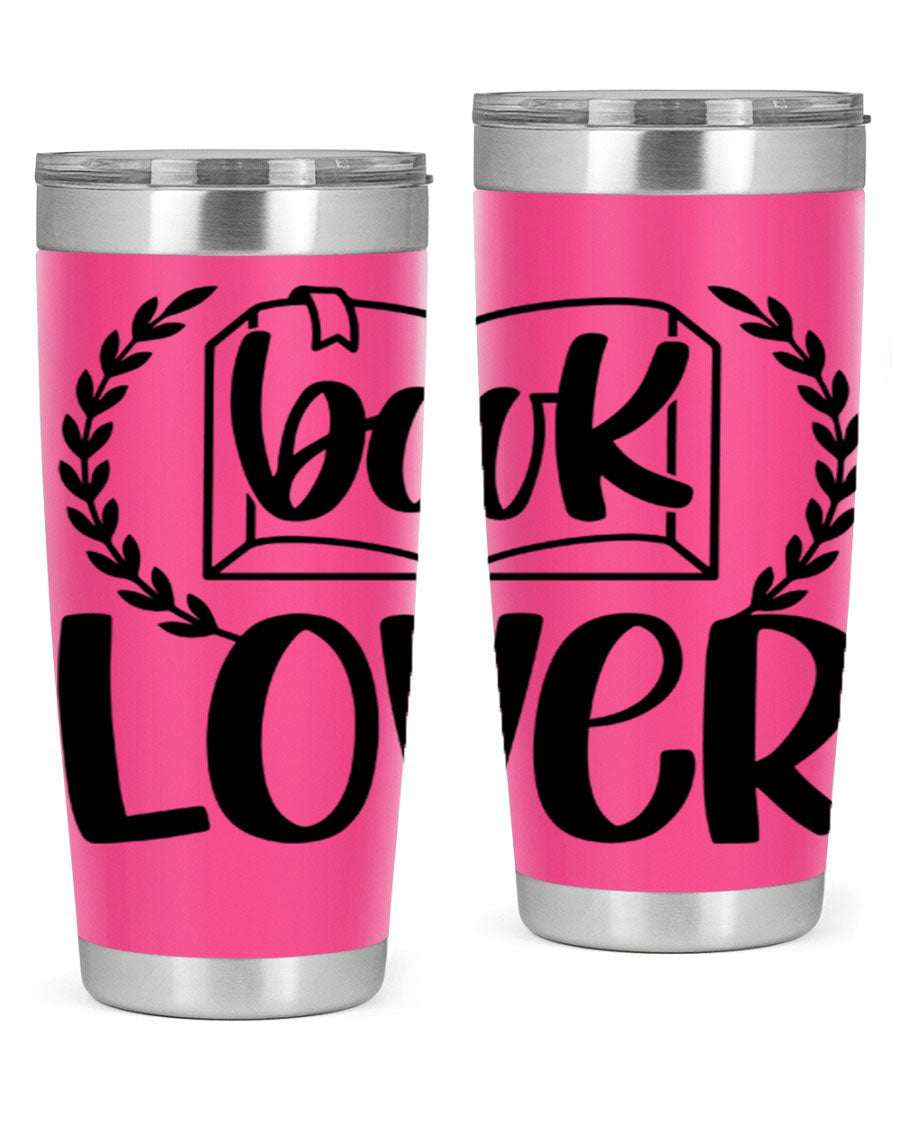 Book Lover 50# Tumbler in stainless steel with a stylish design, perfect for keeping drinks hot or cold.