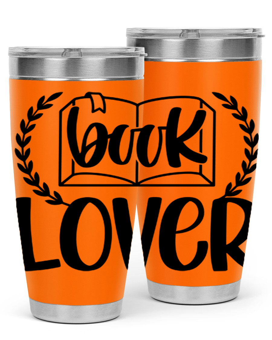 Book Lover 50# Tumbler in stainless steel with a stylish design, perfect for keeping drinks hot or cold.