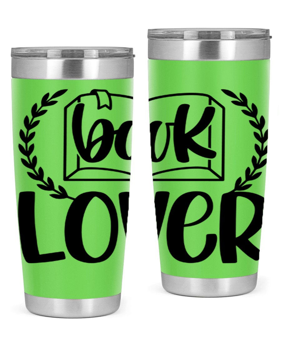 Book Lover 50# Tumbler in stainless steel with a stylish design, perfect for keeping drinks hot or cold.