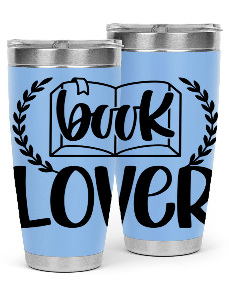 Book Lover 50# Tumbler in stainless steel with a stylish design, perfect for keeping drinks hot or cold.