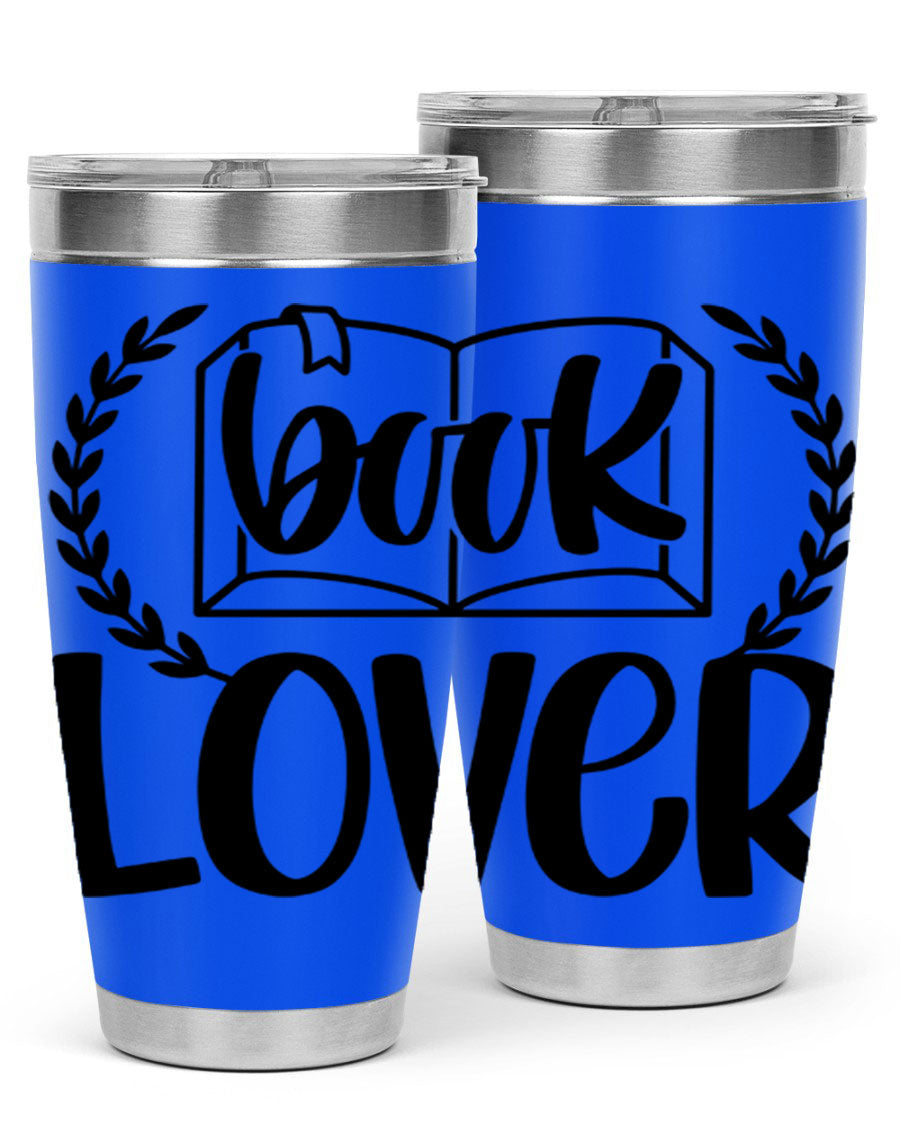 Book Lover 50# Tumbler in stainless steel with a stylish design, perfect for keeping drinks hot or cold.