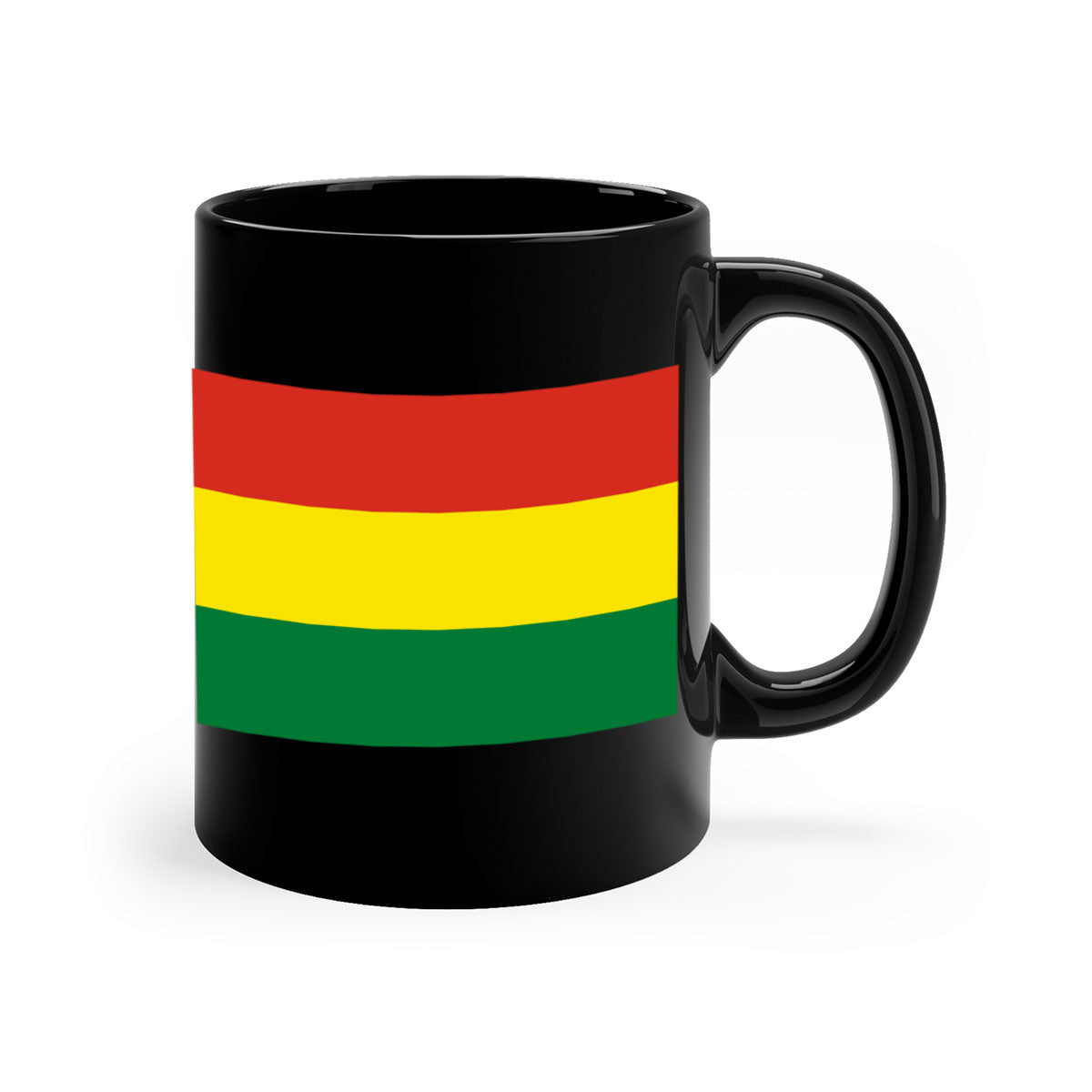 Bolivia 177# Mug featuring a two-tone design with a colored handle and interior, available in multiple colors and sizes.