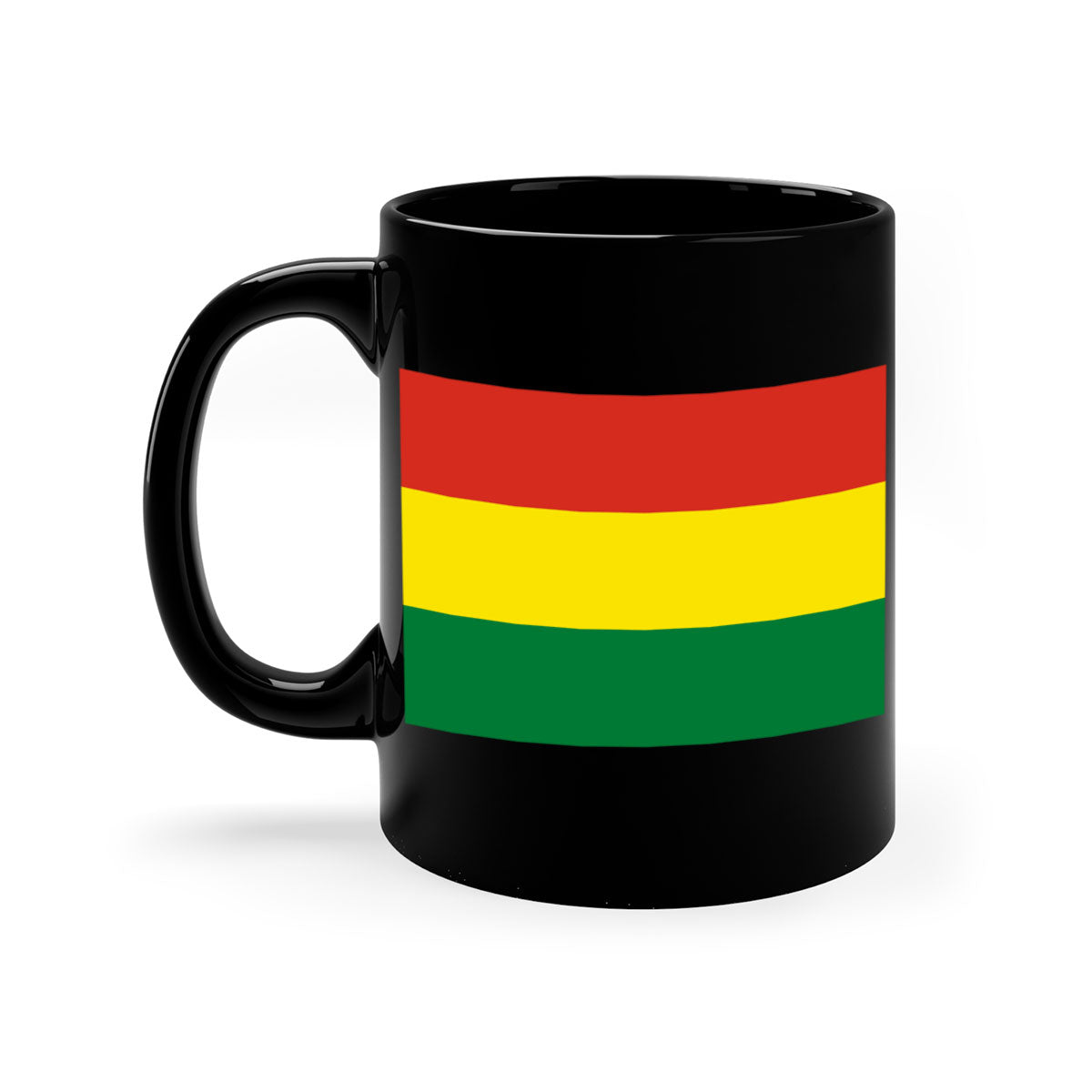 Bolivia 177# Mug featuring a two-tone design with a colored handle and interior, available in multiple colors and sizes.