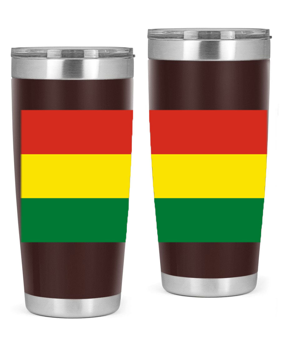 Bolivia 177# Tumbler showcasing vibrant colors and double wall vacuum design, perfect for keeping drinks hot or cold.