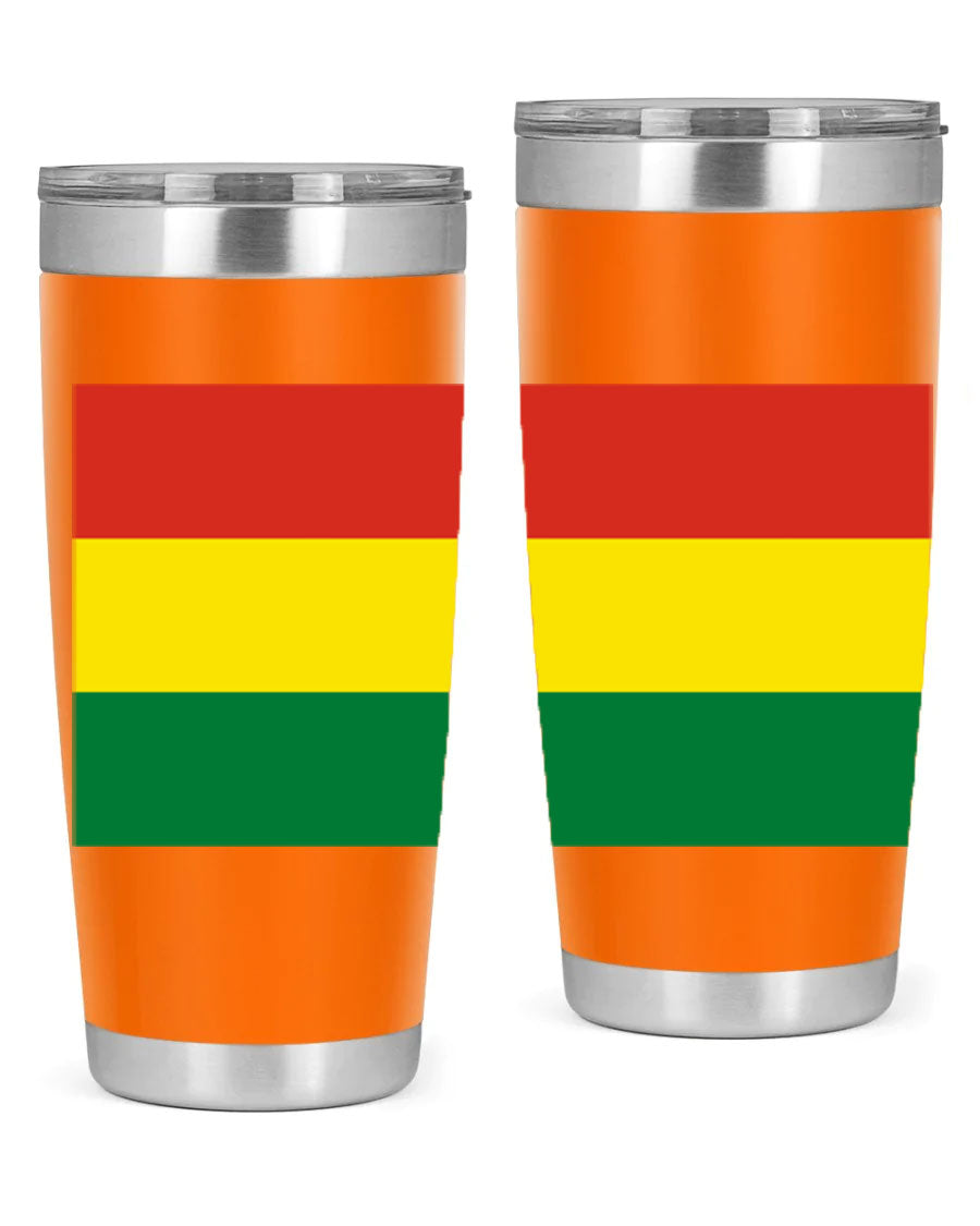 Bolivia 177# Tumbler showcasing vibrant colors and double wall vacuum design, perfect for keeping drinks hot or cold.