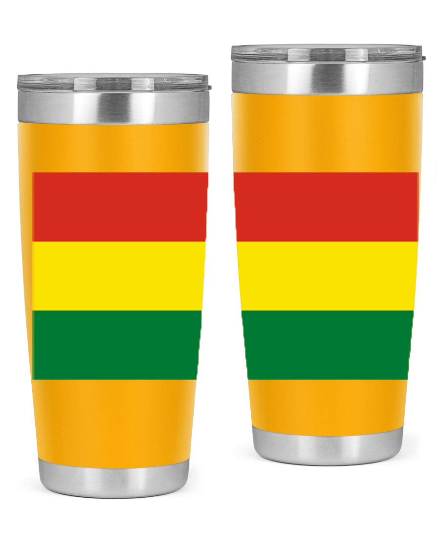 Bolivia 177# Tumbler showcasing vibrant colors and double wall vacuum design, perfect for keeping drinks hot or cold.