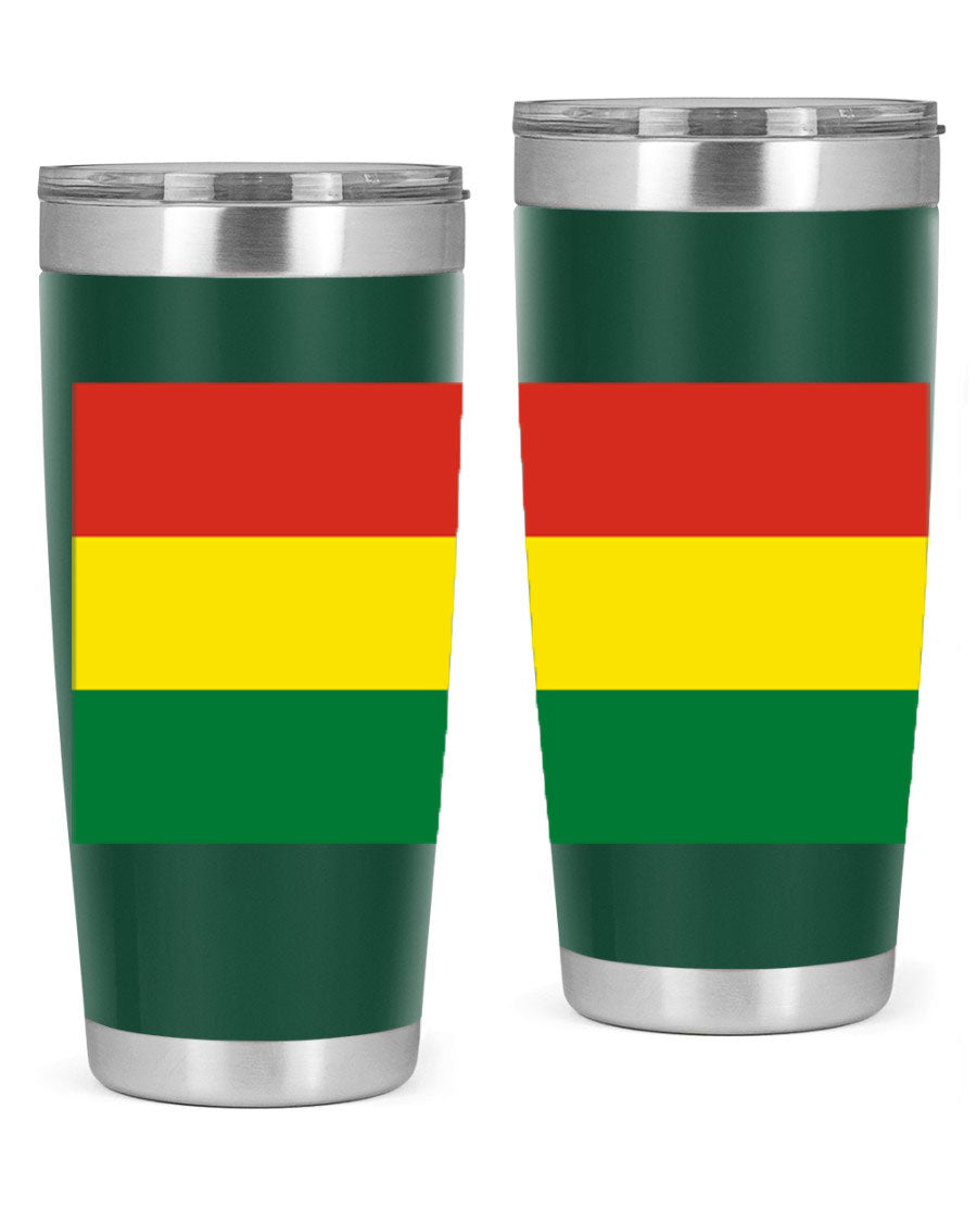 Bolivia 177# Tumbler showcasing vibrant colors and double wall vacuum design, perfect for keeping drinks hot or cold.