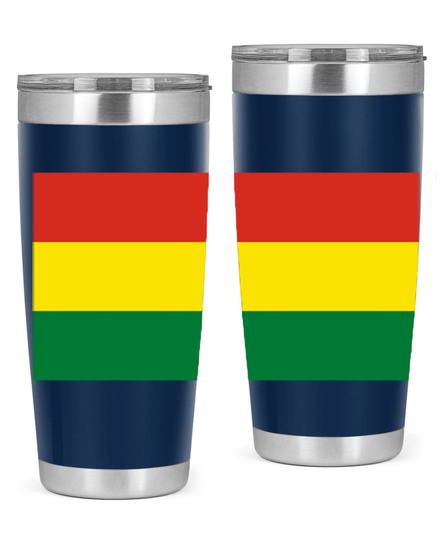 Bolivia 177# Tumbler showcasing vibrant colors and double wall vacuum design, perfect for keeping drinks hot or cold.