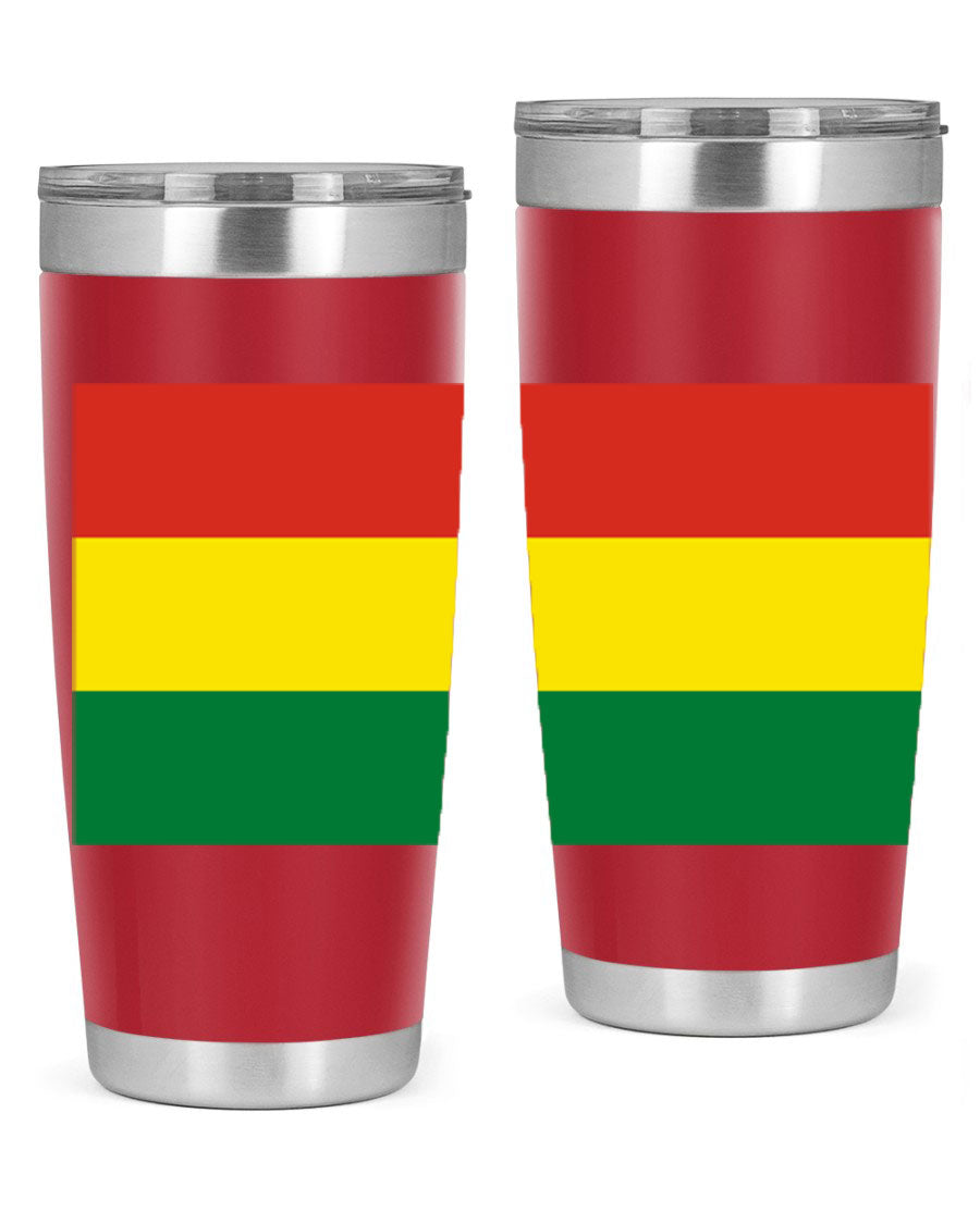 Bolivia 177# Tumbler showcasing vibrant colors and double wall vacuum design, perfect for keeping drinks hot or cold.