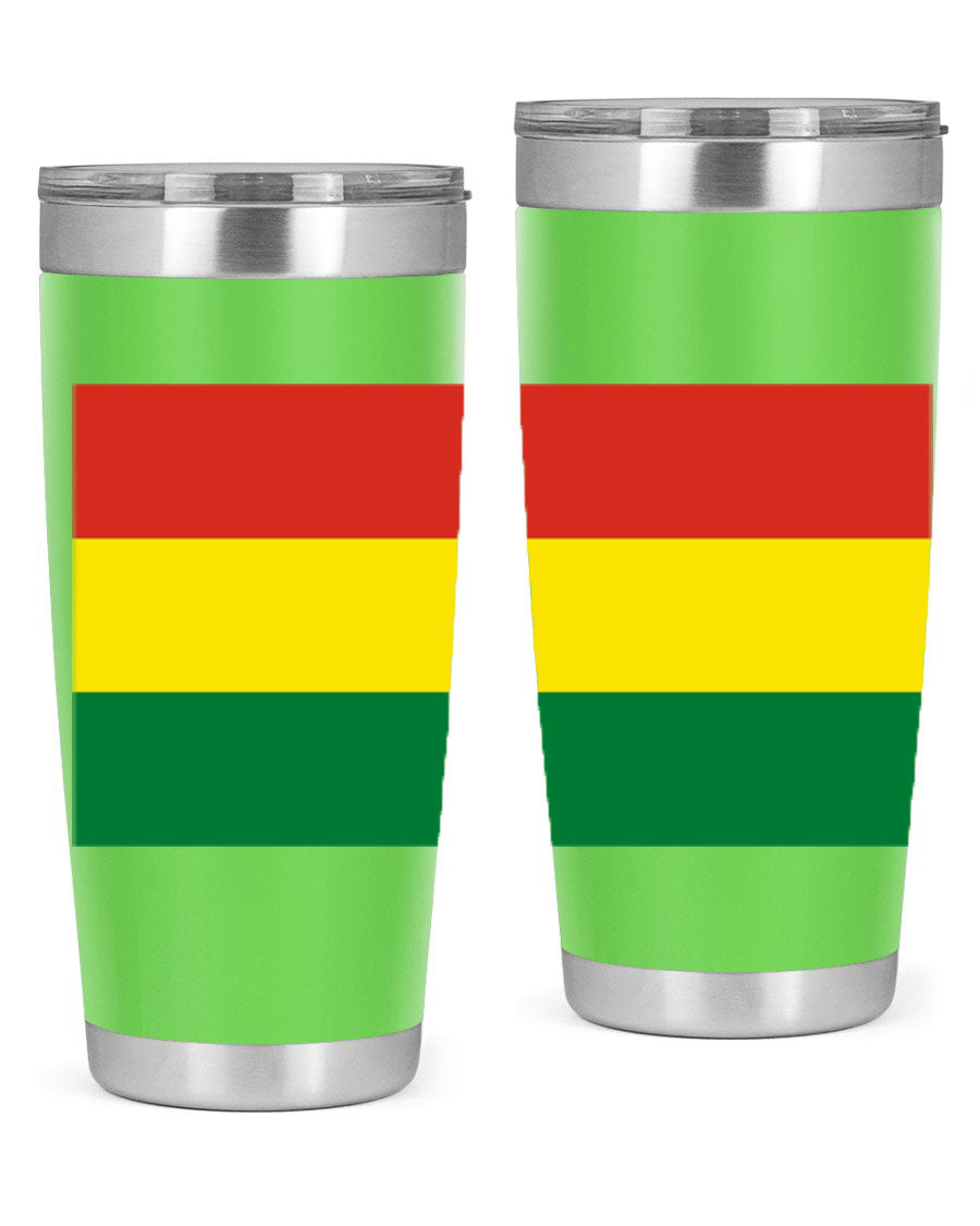 Bolivia 177# Tumbler showcasing vibrant colors and double wall vacuum design, perfect for keeping drinks hot or cold.