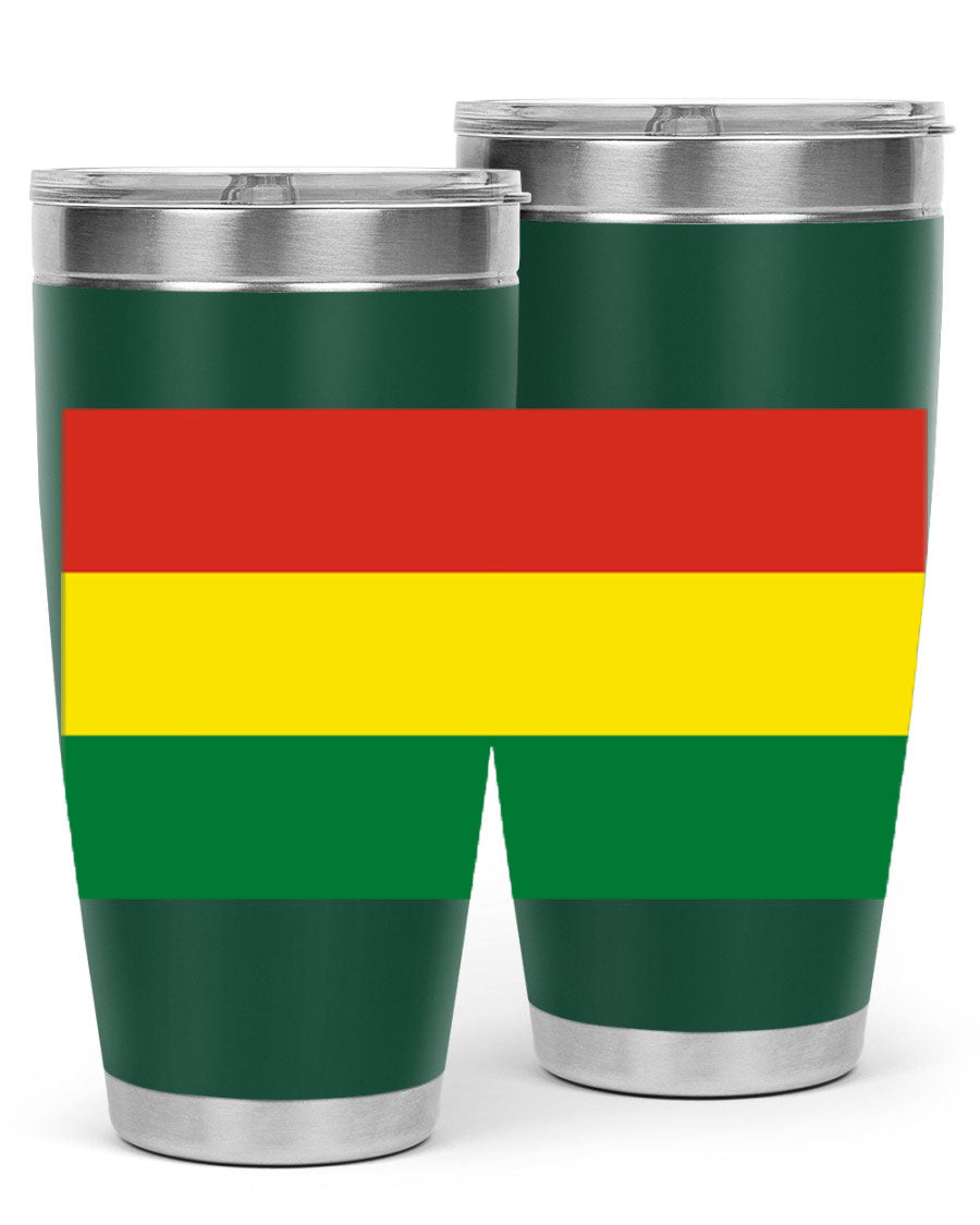 Bolivia 177# Tumbler showcasing vibrant colors and double wall vacuum design, perfect for keeping drinks hot or cold.